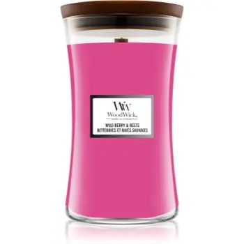 Woodwick Wild Berry & Beets lumânare parfumată cu fitil din lemn