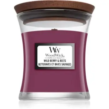 Woodwick Wild Berry & Beets lumânare parfumată cu fitil din lemn