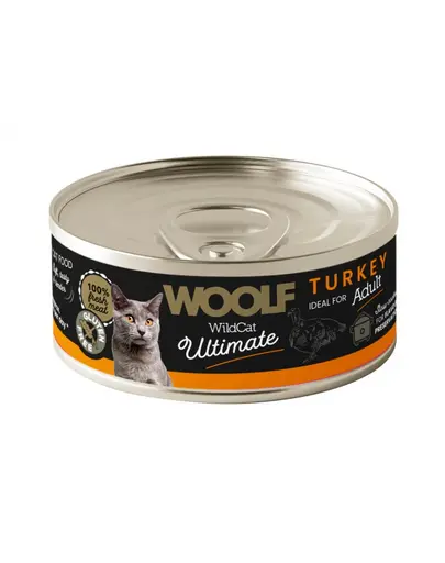 WOOLF Wild Cat Ultimate Turkey Pate 85g hrană pisici, pate curcan