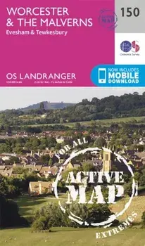 Worcester & the Malverns, Evesham & Tewkesbury. February 2016 ed, Sheet Map/Ordnance Survey