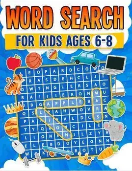 Word Search for Kids Ages 6-8 100 Fun Word Search Puzzles Kids Activity Book Large Print Paperback, Paperback/Rr Publishing