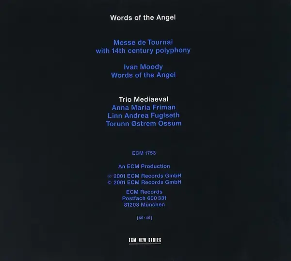 Words of the Angel | Trio Mediaeval