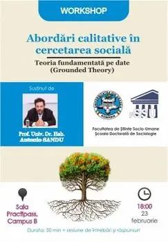 Workshop Teoria fundamentata pe date (Grounded Theory). Constructia categoriilor/Antonio Sandu