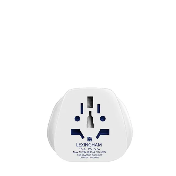 World to eu adaptor - white