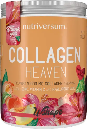 WShape Collagen Heaven, hibiscus cu piersică, 300 g, Nutriversum