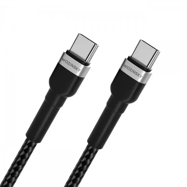 WZK Cablu Date si Incarcare USB-C - USB-C WZK WNBCC2, 65W, 2m, Negru