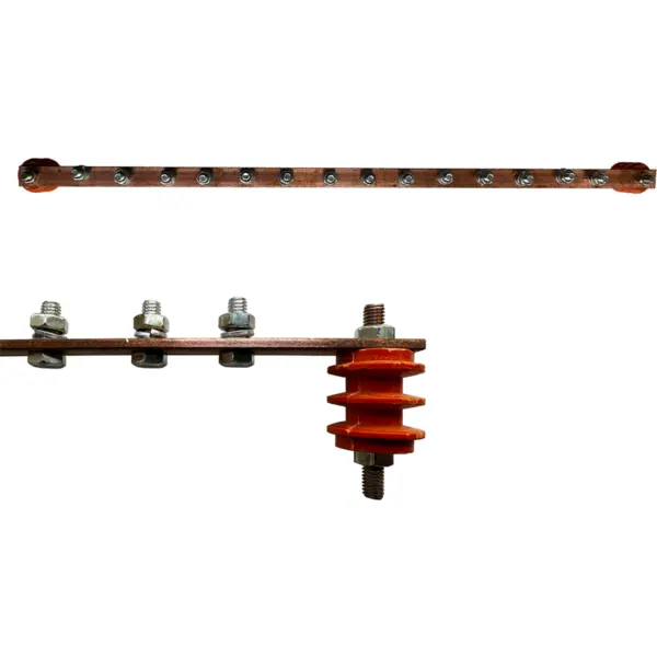 XCAB Bara pentru impamantarea echipamentelor in cabinete metalice rack 19 inch prevazuta cu suruburi de conexiune