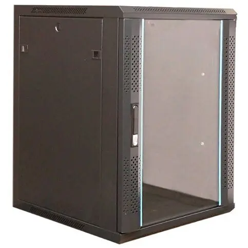 XCAB Cabinet metalic de perete 19”, tip rack wallmount, 12U 600x600 mm, Xcab S Negru