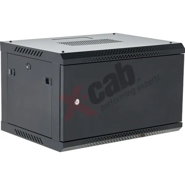 XCAB Cabinet metalic Xcab 12U60M.9004 12U, Wall mount, 600 x 600, Metal door, Negru