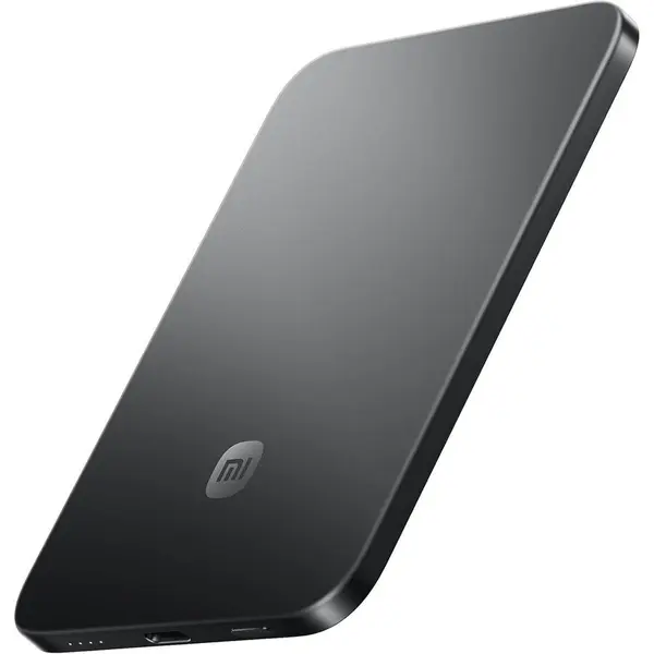 Xiaomi Acumulator extern Xiaomi UltraThin Magnetic Power Bank BHR0913GL, 5000mAh, 15 W, Wireless, USB Type-C, Negru Grafit