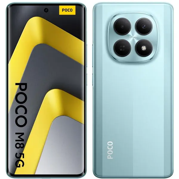 Xiaomi Telefon mobil Poco M8, 5G, 8GB RAM, 512GB, Dual SIM, Qualcomm Snapdragon 6 Gen 3, Verde