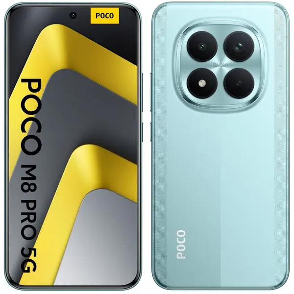 Xiaomi Telefon mobil Poco M8 Pro, 5G, 12GB RAM, 512GB, Dual SIM, Verde