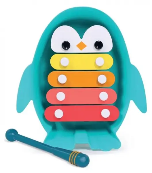 Xilofon pentru copii Ludi - Pinguin, multicolor