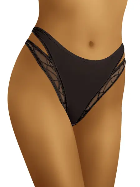 XL - Chilot clasic cu talie inalta Fiki Negru