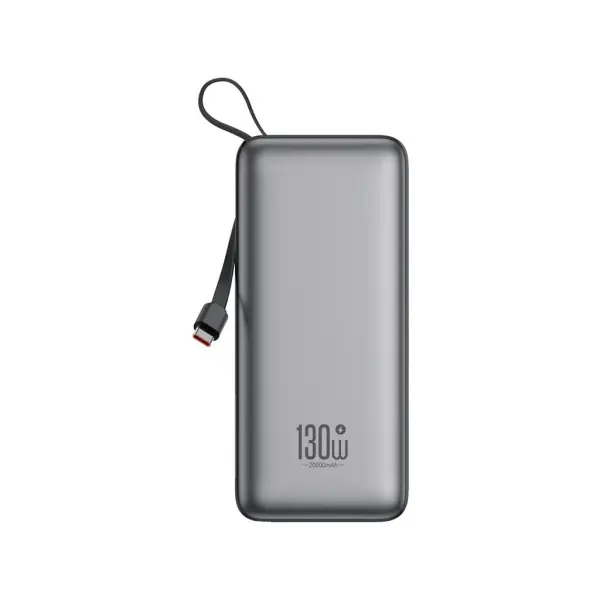 XO Design Baterie Externa XO Design PR268, 20000mAh, 130W, QC + PD, 1 x USB-A - 2 x USB-C, Gri