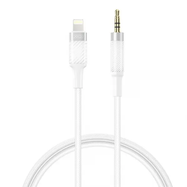 XO Design Cablu Audio Lightning - 3.5mm XO Design NB-R279A, 1m, Alb
