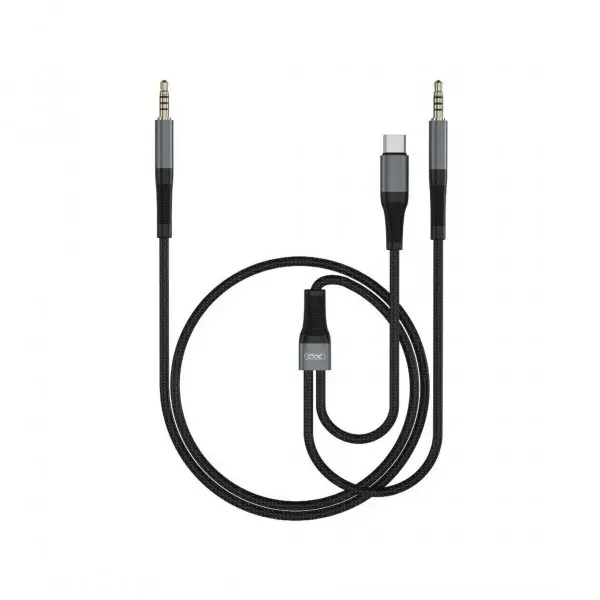 XO Design Cablu Audio USB-C / 3.5mm - 3.5mm XO Design NB178B, 1m, Negru