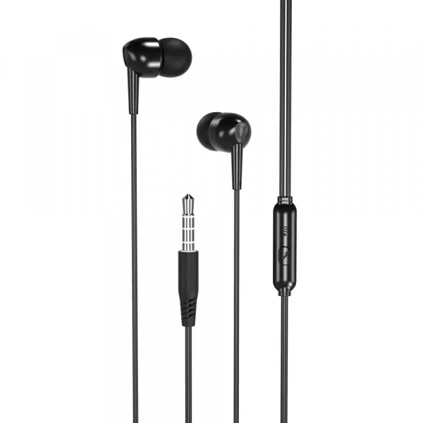 XO Design Casti XO Design EP37, In-ear, 3,5 mm (mini-jack), 1,15 m, Negre