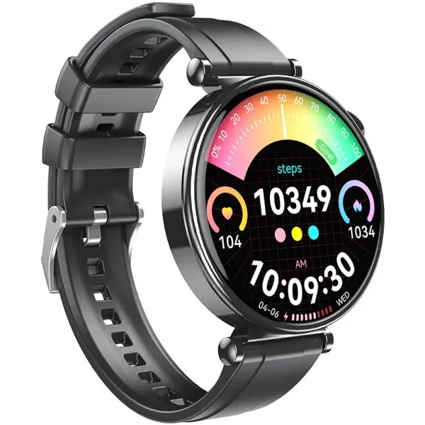 XO Design Ceas Inteligent XO GT4 Mini, Amoled, 1.32, IP68, bluetooth, CO FIT, Negru