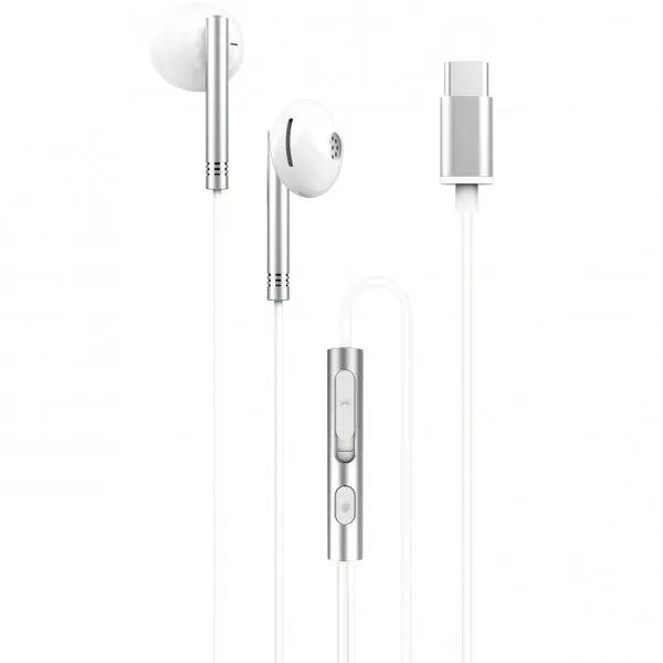 XO Design Handsfree USB-C XO Design EP29, Argintiu