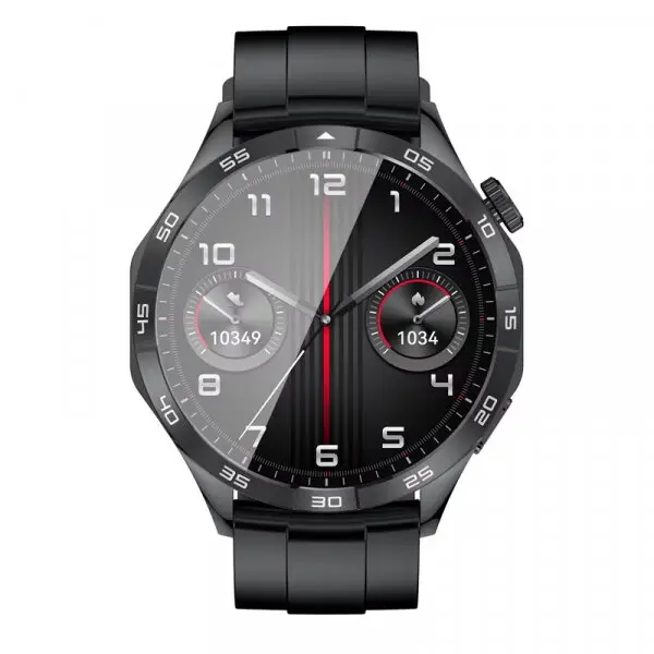 XO Design Smartwatch XO Design 4, Ecran IPS 1.43, Android/iOS, Monitorizare activitate, Ritm cardiac, Stres, IP68, Negru