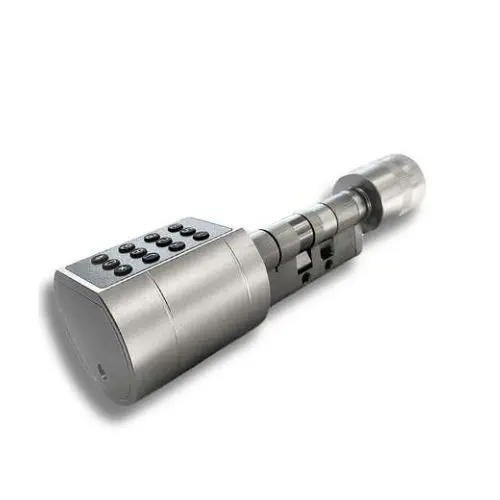 Yala Cilindru Smart PORTLAND 65 Silver, Cod PIN / Card RFID / Bluetooth / WiFi / Cheie, IP65, SMP-PORTLAND-65MM-SI