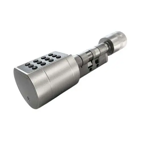 Yala Cilindru Smart PORTLAND 75 Silver cu Cod PIN, Card RFID, Bluetooth si WiFi , SMP-PORTLAND-75MM-SI