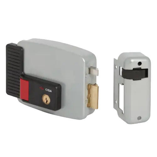 Yala electrica aplicata cu buton, clasa securitate 3, deschidere dreapta - CISA 1.11731.60.1