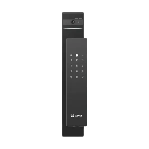 Yală inteligentă EZVIZ cu recunoaștere facială 3D, vizor integrat și ecran color 4, baterie 5000 mAh, IP54, EZVIZ CS-DL50FVS