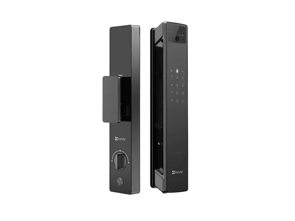 Yala inteligenta EZVIZ Y3000FVP Plus, Wi-Fi, recunoastere faciala, ecran interior 4 inch, alarma, control aplicatie, CS-Y3000FVP Plus