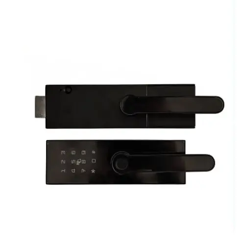 Yala Smart pentru Usa de Sticla, cu Amprenta, PIN, Card RFID, Bluetooth, WiFi si Cheie, SMP-GLASGOW-BL