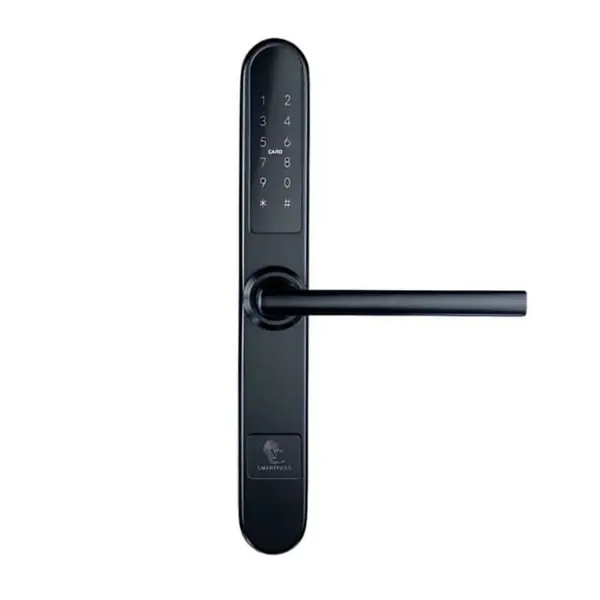 Yala smart Smartpass PARIS BLACK cu Bluetooth, WiFi, PIN, RFID si cheie, IP65, pentru cazari si proprietati, SMP-PARIS-1TT-BL