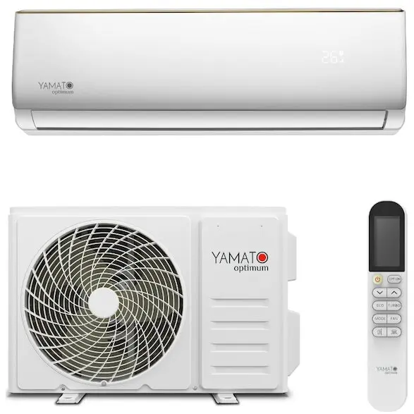 Yamato Aparat de aer conditionat Yamato Optimum YW12T2, 12000 BTU, Clasa A++/A+, Wi-Fi, Inverter + Kit instalare inclus, Alb