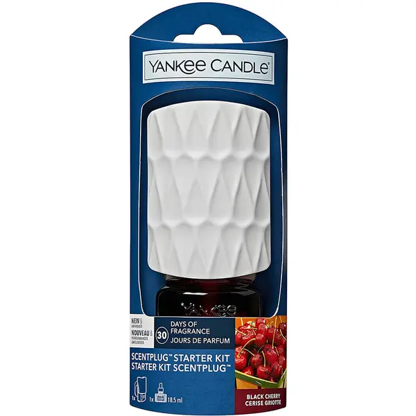 Yankee Candle Black Cherry Organic Pattern Scent Plug Starter Kit