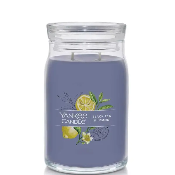 Yankee Candle Black Tea & Lemon Signature – Large Jar