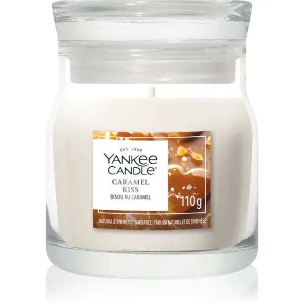 Yankee Candle Caramel Kiss lumânare parfumată Signature 110 g