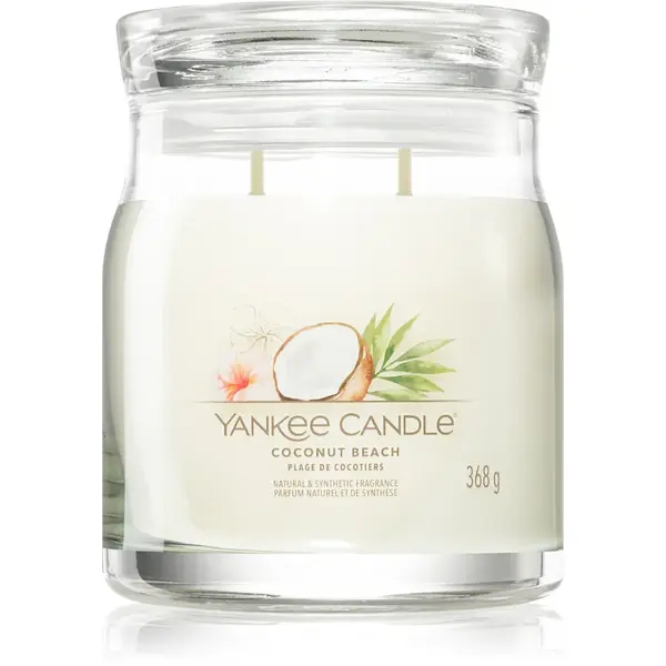 Yankee Candle Coconut Beach lumânare parfumată 368 g