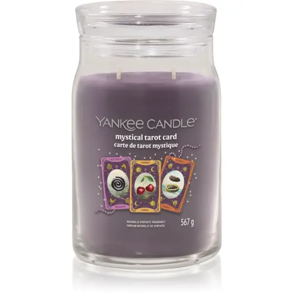 Yankee Candle Halloween Mystical Tarot Card lumânare parfumată Signature 567 g