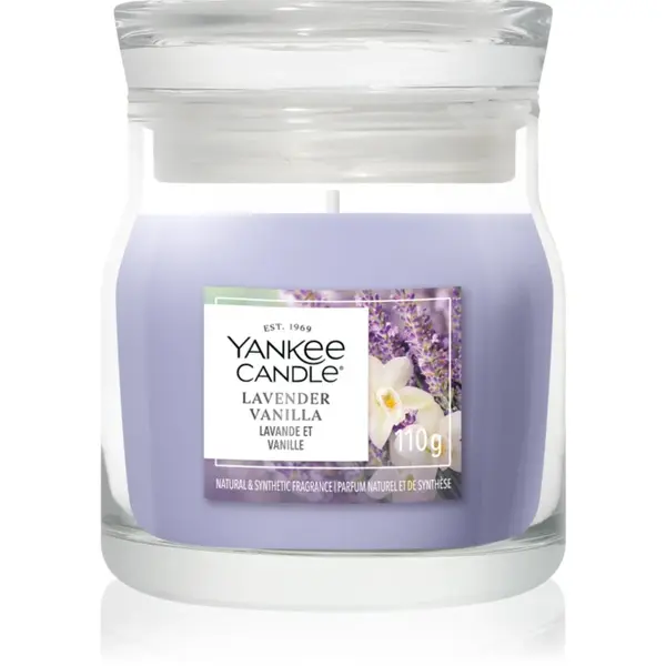 Yankee Candle Lavender Vanilla lumânare parfumată Signature 110 g