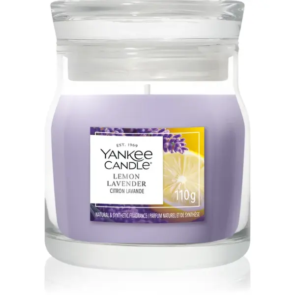 Yankee Candle Lemon Lavender lumânare parfumată Signature 110 g