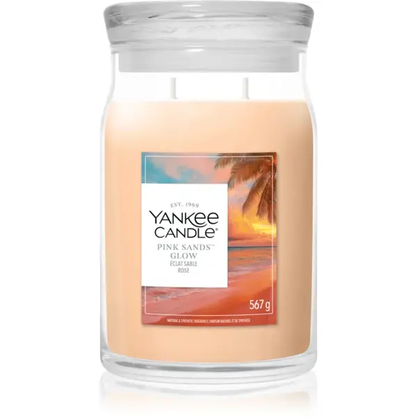 Yankee Candle Pink Sands Glow lumânare parfumată 567 g