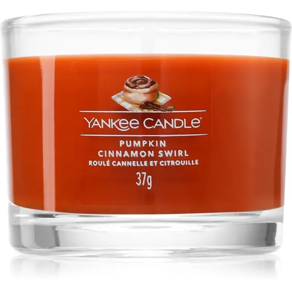 Yankee Candle Pumpkin Cinnamon Swirl lumânare votiv 37 g