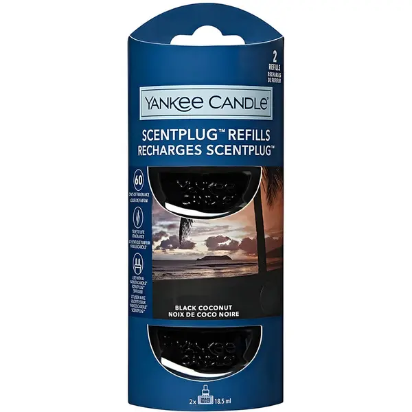 Yankee Candle Scent Plug Refill 2×18.5ml - Black Coconut
