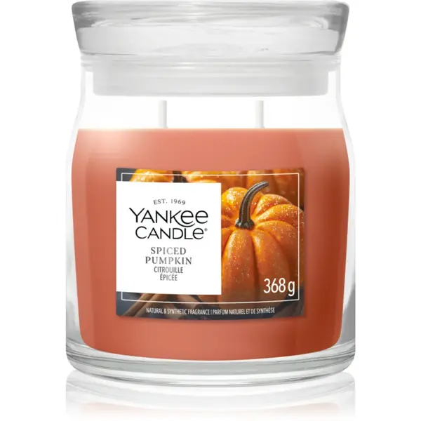 Yankee Candle Spiced Pumpkin lumânare parfumată 368 g
