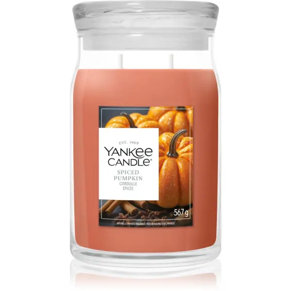 Yankee Candle Spiced Pumpkin lumânare parfumată 567 g