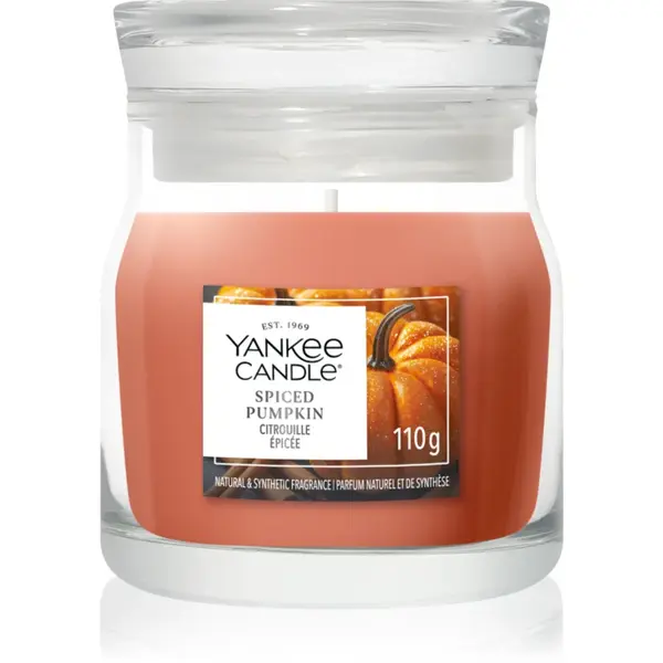 Yankee Candle Spiced Pumpkin lumânare parfumată Signature 110 g