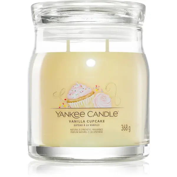 Yankee Candle Vanilla Cupcake lumânare parfumată Signature 368 g