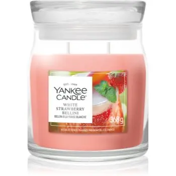 Yankee Candle White Strawberry Bellini lumânare parfumată