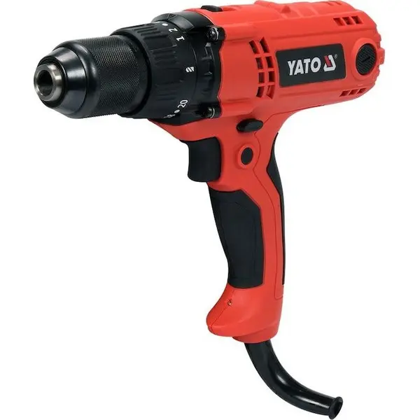 Yato Masina de gaurit si insurubat Yato YT-82063, Putere 400W, Diametru mandrina foraj 13 mm, Viteza rotatie 1800, Rosu/Negru