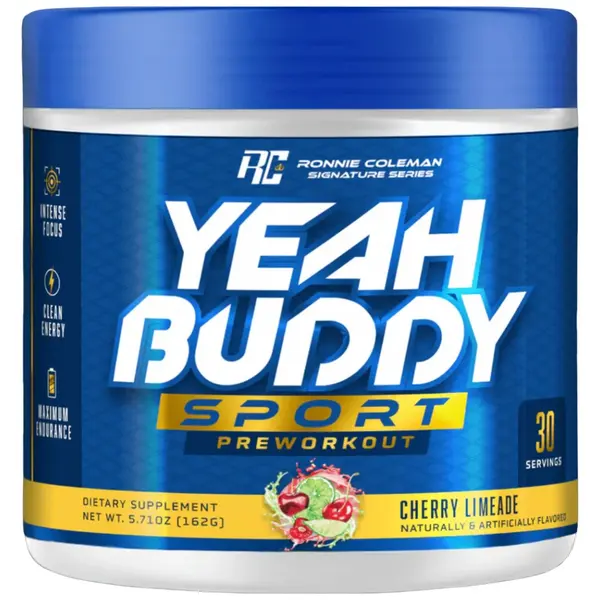 Yeah Buddy Sport Pre-Workout, Cherry Limeade, 162 g, Ronnie Coleman